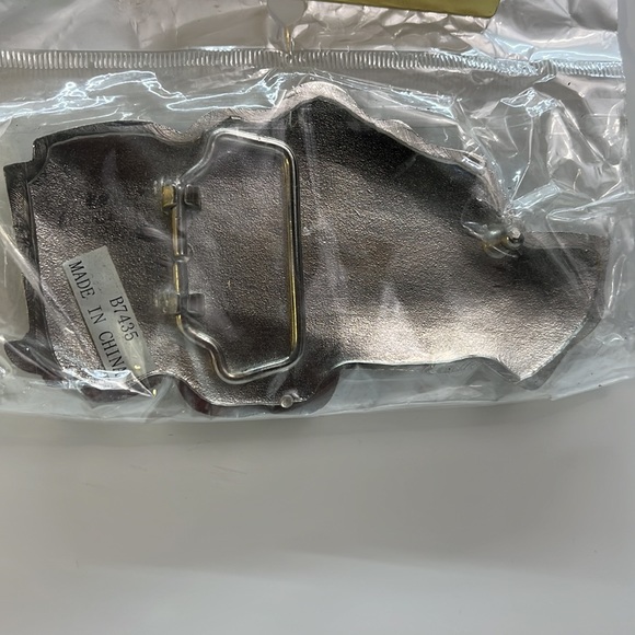 Silver Fisk with Diamond Ring and Money Metal Belt Buckle - Picture 2 of 5